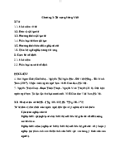 Chương 3 nhập môn việt ngữ học - Nhập môn Việt ngữ học | Trường Đại học Hà Nội