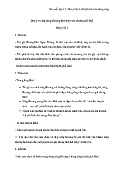 Dàn ý bài Ai đã đặt tên cho dòng sông (10 Mẫu + Sơ đồ tư duy) | Văn mẫu lớp 12