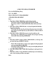 Vở Bài Tập Môn Luật Kinh Tế | Học Viện Ngân Hàng