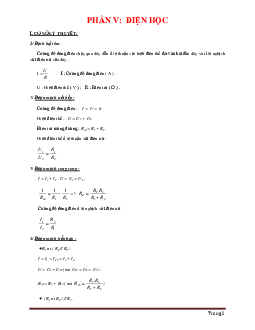 Bồi dưỡng học sinh giỏi môn vật lý 9 phần điện học