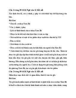 Soạn bài Thực hành đọc: Ca nhạc ở Miệt vườn | Ngữ văn 11 Kết nối tri thức