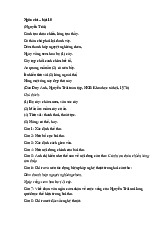 Đọc hiểu thơ Nguyễn Trãi 2 - Ngữ Văn 10