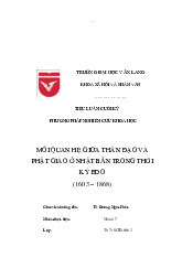 Tiểu luận cuối kỳ 3-418037-17: Mối Quan Hệ Giữa Thần Đạo và Phật Giáo Nhật Bản | Đại học Văn Lang