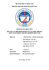 Các Hiệp Định Thương Mại Tự Do Thế Hệ Mới & Tác Động tại Việt Nam | Môn Thương mại quốc tế - Đại học Kinh Tế Quốc Dân