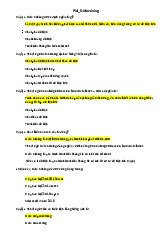 Câu hỏi trắc nghiệm PM_Datamining ôn tập môn Công nghệ thông tin | Trường đại học kinh doanh và công nghệ Hà Nội