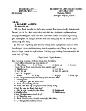 Đề thi học kỳ 1 môn Ngữ Văn lớp 6 năm học 2024 - 2025 - Đề số 1 | Bộ sách Cánh diều