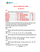 Bài tập Kinh tế vĩ mô (Có đáp án) | Trường Đại học Luật, Đại học Huế