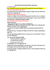 Đề cương ôn thi Kinh tế chính trị kỳ I (2023-2024) | Đại học Nội Vụ Hà Nội