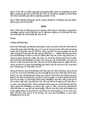Phân tích các điểm trọng tâm trong quan điểm quản trị marketing | Môn Quản trị marketing - Đại học Kinh Tế Quốc Dân