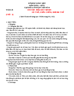 Giáo án Toán 2 | Ôn tập Biểu đồ sách Chân trời sáng tạo (cả năm) | Tuần 35 Tiết 2