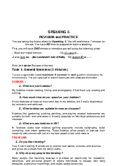 Speaking 5.2 - Revision for Final Oral Test - Khoa Tiếng Anh | Đại học Mở Hà Nội