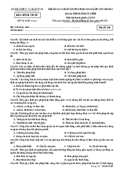 Đề thi thử THPT Quốc gia năm 2023 môn GDCD Sở GD&ĐT Đắk Nông (có đáp án)