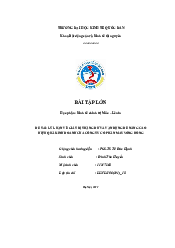 Bài tập lớn Kinh tế chính trị| Đại học Kinh Tế Quốc Dân