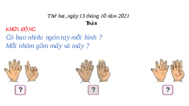 Giáo án điện tử Toán 1 Chương 1 Cánh diều: Em ôn lại những gì đã học trang 27 - Các số đến 10