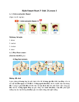 Sách Smart Start 3 Unit 2 Family Lesson 1
