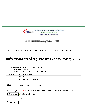 Bài kiểm tra số 3 học kỳ 1 môn kiểm toán cơ bản | Kiểm toán cơ bản | Trường Đại học Công nghiệp Thành phố Hồ Chí Minh