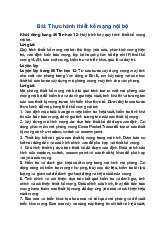 Giải SGK Tin học 12 Chân trời sáng tạo Bài B7: Thực hành thiết kế mạng nội bộ