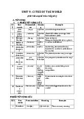 Unit 9: Cities of the world - Tiếng Anh 6