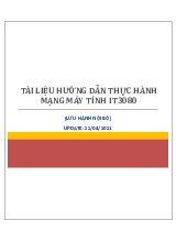 Tài liệu Hướng dẫn Thực hành Môn Mạng máy tính | Trường Cao đẳng Công Nghệ Bách Khoa Hà Nội