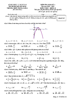 Đề học kỳ 1 Toán 10 năm 2022 – 2023 trường THPT Thăng Long – TP HCM