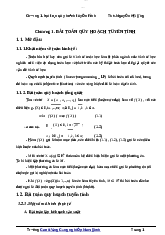 Bài tập số 1 [Quy hoạch tuyến tính] - Toán ứng dụng | Trường Đại học Khoa học Tự nhiên, Đại học Quốc gia Thành phố Hồ Chí Minh