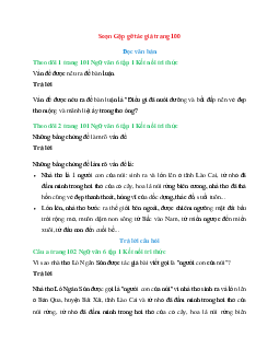 Soạn Gặp gỡ tác giả trang 100 | Ngữ Văn 6 Kết Nối Tri Thức