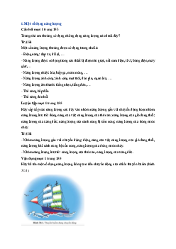 Giải sách giáo khoa môn Khoa học tự nhiên lớp 6 Bài 31: Sự chuyển hóa năng lượng | Sách Cánh Diều