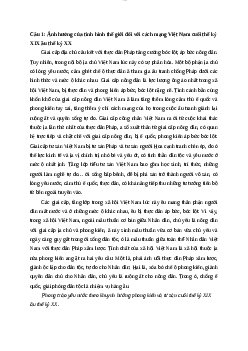 Đề Cương Thi Vấn Đáp Lịch Sử Đảng