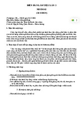 Biên Bản Cuộc Họp Lần 2 môn Chủ nghĩa xã hội khoa học | Trường Đại học Tôn Đức Thắng