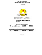 Bài Tập Lớn: Chuỗi Cửa Hàng Gà Rán KFC - K19KDQTB Nhóm 07