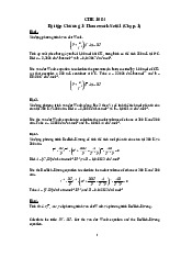 Bài Tập Chương 1: Phương Trình Van der Waals và Tính Toán | Hoá Lý 1 | Trường Đại học Khoa học Tự nhiên, Đại học Quốc gia Hà Nội