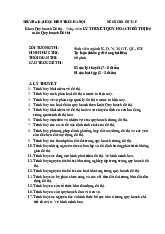 Đề cương ôn tập | Môn Kết cấu xây dựng | Trường đại học kiến trúc Hà Nội