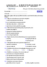 Đề thi thử tốt nghiệp 2025 môn Địa lí THPT Thuận Thành lần 1 có đáp án