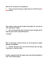 Tổng hợp bài tập dịch tiếng anh cơ bản 2 | Học viện tài chính