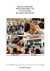 Sinh hoạt chuyên môn - môn Hoạt động trải nghiệm lớp 2 - Bài: Sáng tạo từ vật liệu thiên nhiên