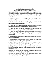 Câu hỏi viết tiểu luận lịch sử Đảng  -  Lịch sử đảng | Đại học Bà Rịa - Vũng Tàu