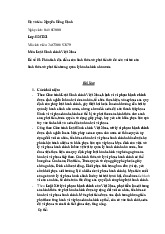 Phân tích đặc điểm của hình thức xử phạt tiền từ đó nêu vai trò của hình thức xử phạt tiền trong quản lý hành chính nhà nước môn Luật hành chính | Trường đại học Mở Hà Nội