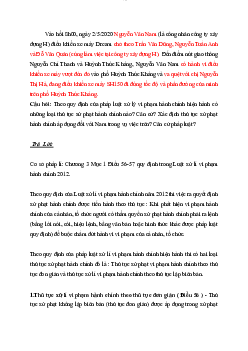 Bài tập học phần Xã hội học pháp luật của trường đại học Luật Hà Nội