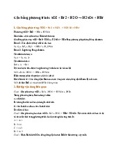 Cân bằng phương trình: SO2 + Br2 + H2O → H2SO4 + HBr - Hóa học 12