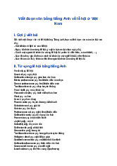 Viết đoạn văn bằng tiếng Anh về lễ hội ở Việt Nam