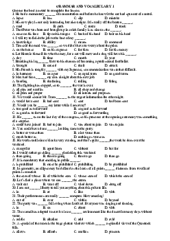 Tuyển tập các câu hỏi từ vựng ngữ pháp trong các đề Olympic 30-4 Tiếng Anh năm 2018