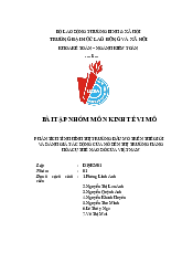 Bài tập nhóm - Kinh tế vĩ mô | Trường đại học Lao động - Xã hội