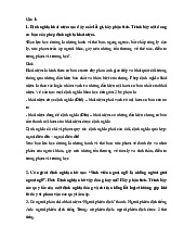 Đề thi Logic Tổng hợp: Phân tích và Định nghĩa Khái niệm