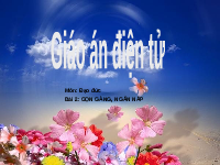 Giáo án điện tử Đạo đức 1 Bài 2 Cánh diều: Gọn gàng, ngăn nắp