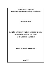 Nghiên cứu công tác quản trị nguồn nhân lực môn Quản trị nguồn nhân lực | Trường Đại Học Nha Trang