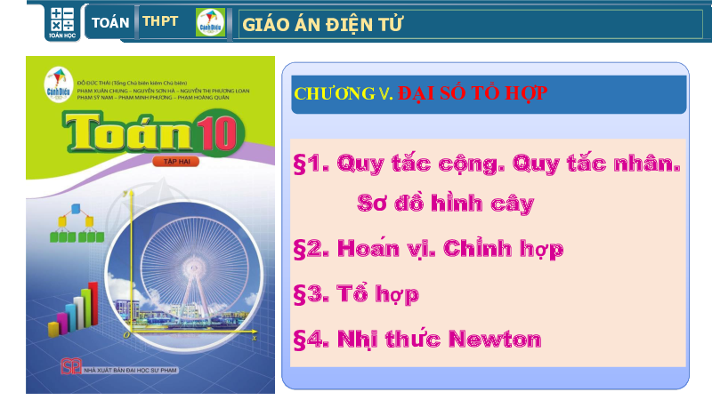 Chương 5. Bài 1: Quy tắc cộng | Giáo án điện tử môn Toán 10 | Cánh diều