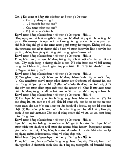 Viết 4 - 5 câu về hoạt động của các bạn nhỏ trong bức tranh mà em thích | Tập làm văn lớp 2 | Cánh diều