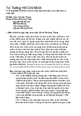 Đề cương môn Tư tưởng Hồ chí minh - trường đại học kinh tế- tài chính thành phố Hồ chí minh.