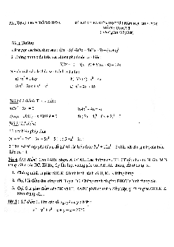 Đề kiểm tra giữa kì 1 Toán 8 năm 2019 – 2020 trường THCS Đông Hòa – Thái Bình
