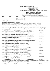 TOP 4 đề thi THPT năm 2018 | môn Hóa Học | trường Đại học Huế
